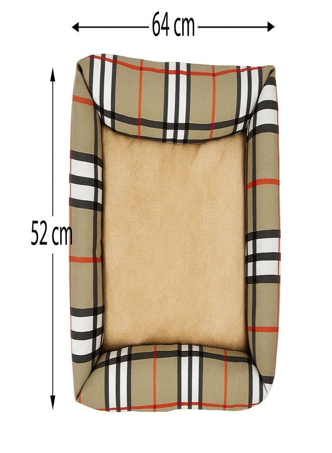 Schmick Dog Cat Pet Bed, Medium Size, Soft Cushioned Interior with Classic Check Design (Medium) - Image 5